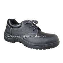 Split Embossed Leather Safety Shoes Low Cut Ankle (HQ01007)